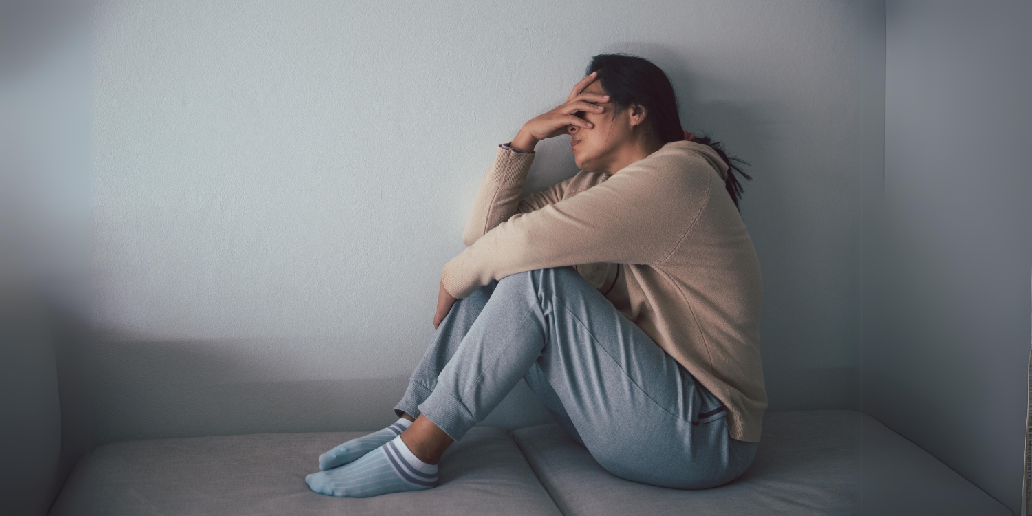 depressed woman